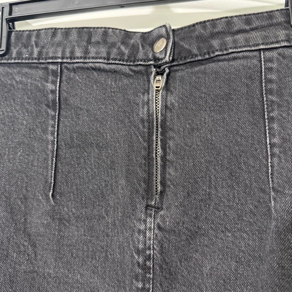 Free People Midnight Magic Black Denim Skirt Women’s Size 8 Zipper Accent Mini - Picture 5 of 5